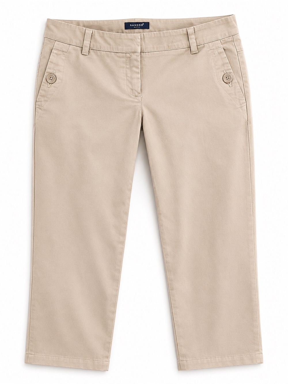 Sandro Tan Casual Chino Trousers